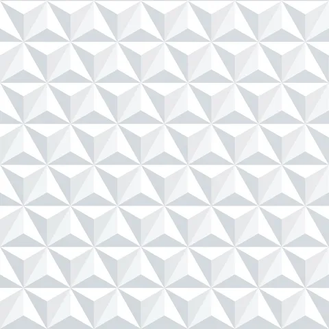 Papel De Parede Efeito 3d Branco Geométrico Adesivo