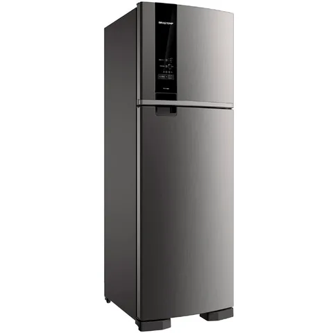 Geladeira Refrigerador Brastemp 400L Frost Free Freezer Controle Brm54jk Inox 220 Volt