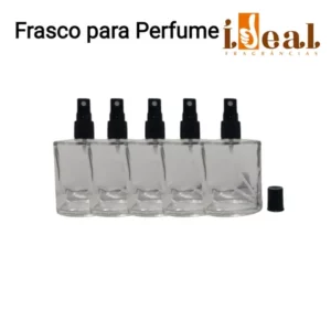 Kit com 5 Frascos de Vidro Para Perfumes 100 ML home Spray Ideal Fragrâncias