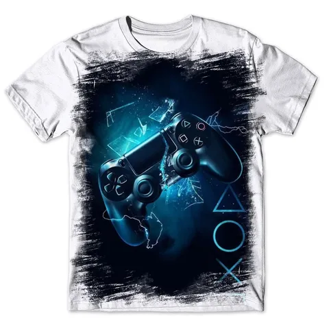 Camiseta Masculina Feminina Infantil Gamer Jogo video game controle Decora 06