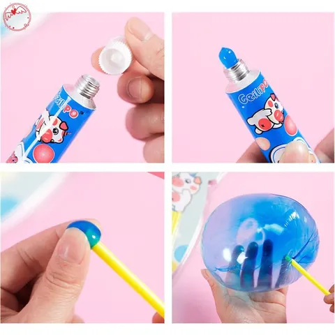 3pcsset Safe Magic Bubble Glue Toy Soprando Bola De Bolha Colorida Balão De Plástico Espacial Jokes Práticas Kids Wont Burst DGE