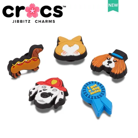 Jibbitz crocs Pet Dog Series Sapato de Fivela de Sapato de Fivela de Sapato de Fivela de Cachorro Dachshund Chow Chow Chow Cartoon Fivela Decorativa