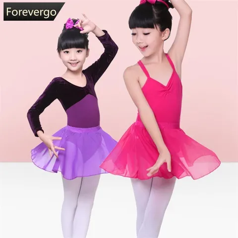 FOREVERGO 9 Cores Saias De Ballet Chiffon Meninas Bungee Cord Mini Saia Curta Para Dança C8I5