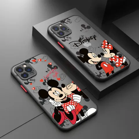 Amor Disney Mickey Minnie Mouse Capa De Celular Para Xiaomi Mi 13T Pro 11T 12T 13 14 Lite 11 5G NE Poco X5 X4 X3 F5 X6 M6 F3 Resistente AntiImpacto