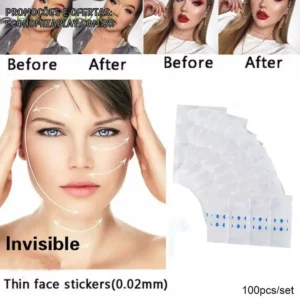 100pcs Adesivos De Lifting Facial Transparente Para Rosto