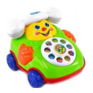 Telefone de Brinquedo para Bebê Música Telefone Dos Desenhos Animados Educacional Desenvolvimento Infantil Carrinho Movido a Corda Telefone