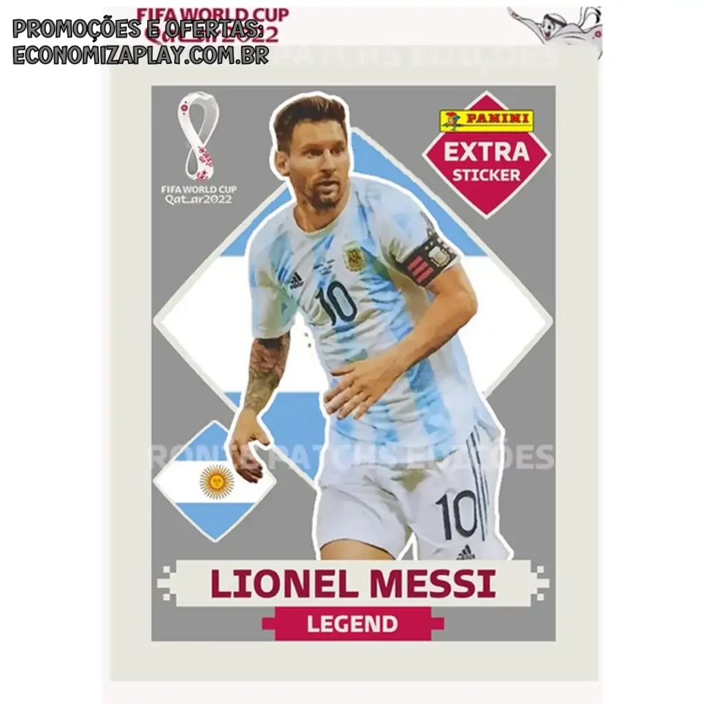 Figurinha Messi Legend Prata Copa do Mundo