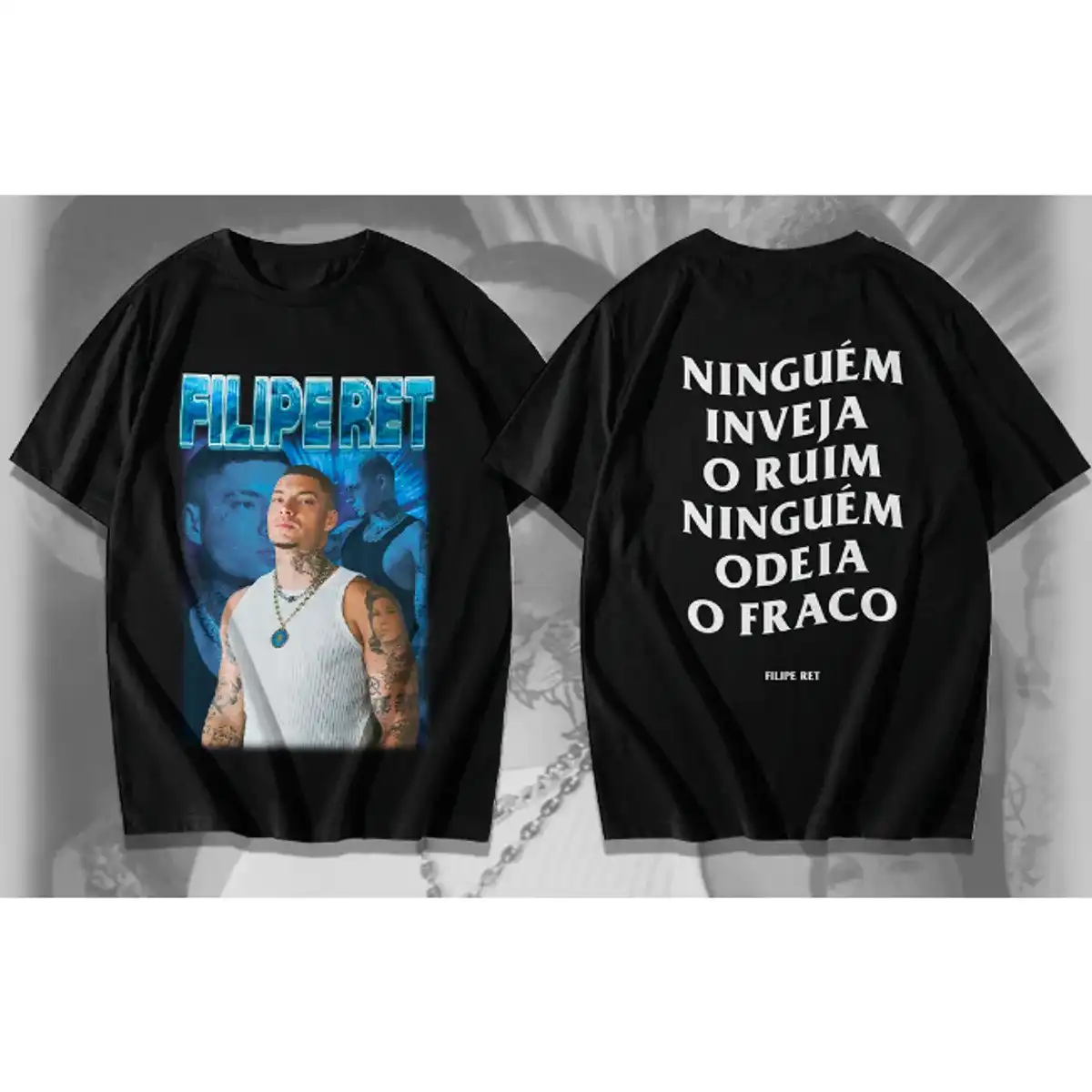 Camisa Filipe Ret Unissex Camiseta Cantor Rap Rapper Algodão Blusa