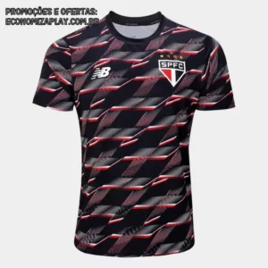 Nova Camisa do São Paulo Preta 2024 Camiseta de Time Tailandesa