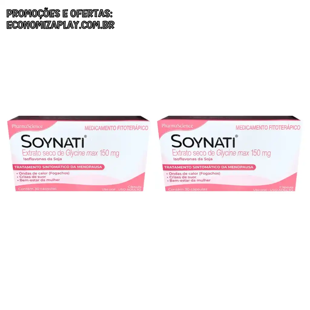 Soynati KIT c2 30 Cápsulas Vitamina Menopausa Isoflavonas De Soja