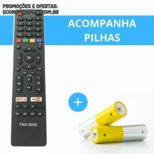 Controle Remoto TV Compatível PhilcoBritânia FBG 9005 SMART com NETFLIX