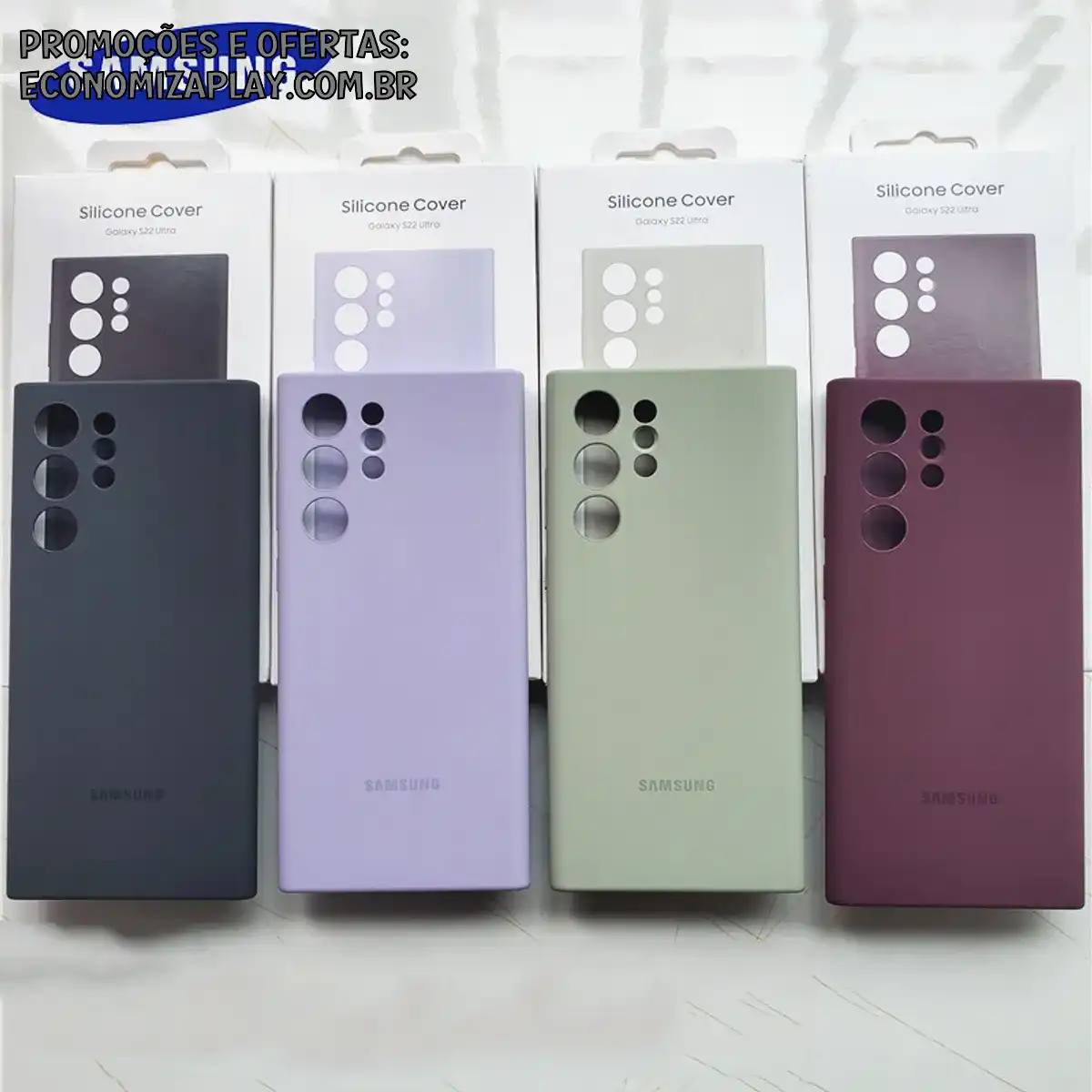Capa Protetora De Silicone Líquido Samsung Galaxy S22 Ultra 5G Silky SoftTouch Para S22Ultra Phone Case