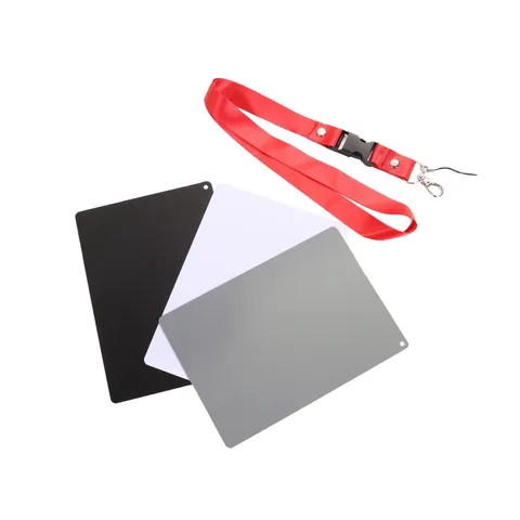 Cartão Balanço de Branco 45x85 White Balance 18 Grey Card