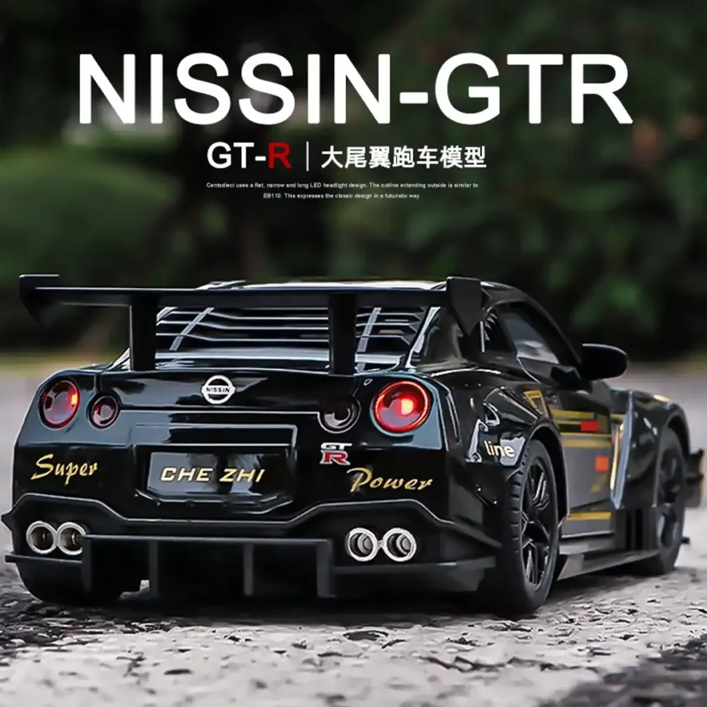 Caixa de espuma 124 carro para Nissan GTR simulação de carro de liga leve modelo de carro esportivo infantil