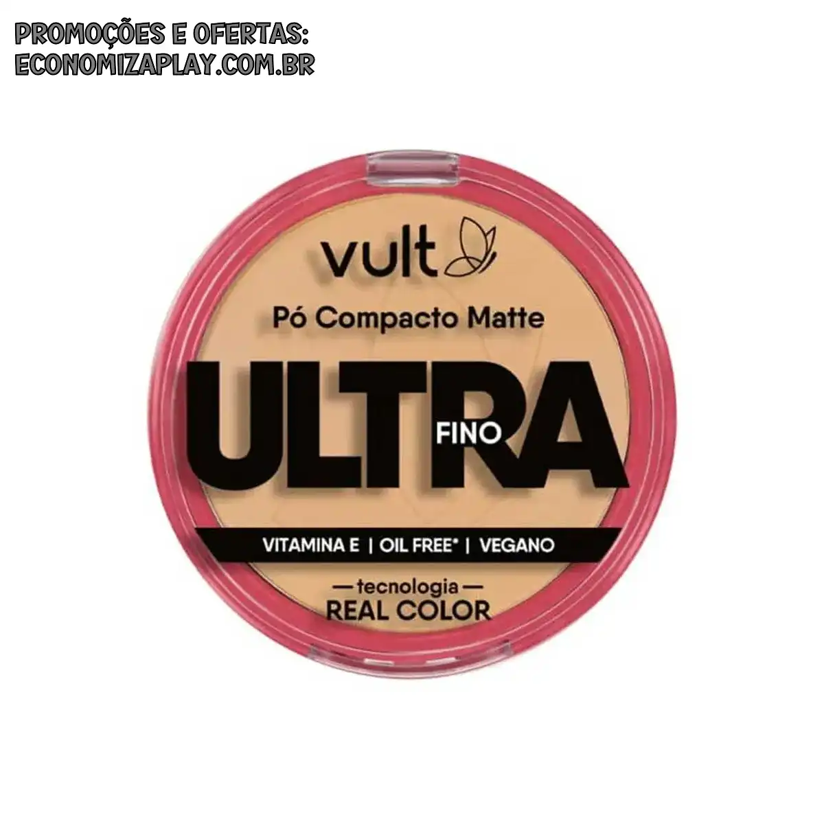 Pó Compacto Facial Matte Ultra Fino Cor 04 V430 Make Vult 9g