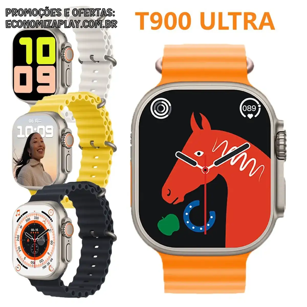 2023 T900 Ultra Smart Watch Series 209 Polegadas Jogos Bluetooth À Prova Dágua 49mm Carregamento Sem Fio