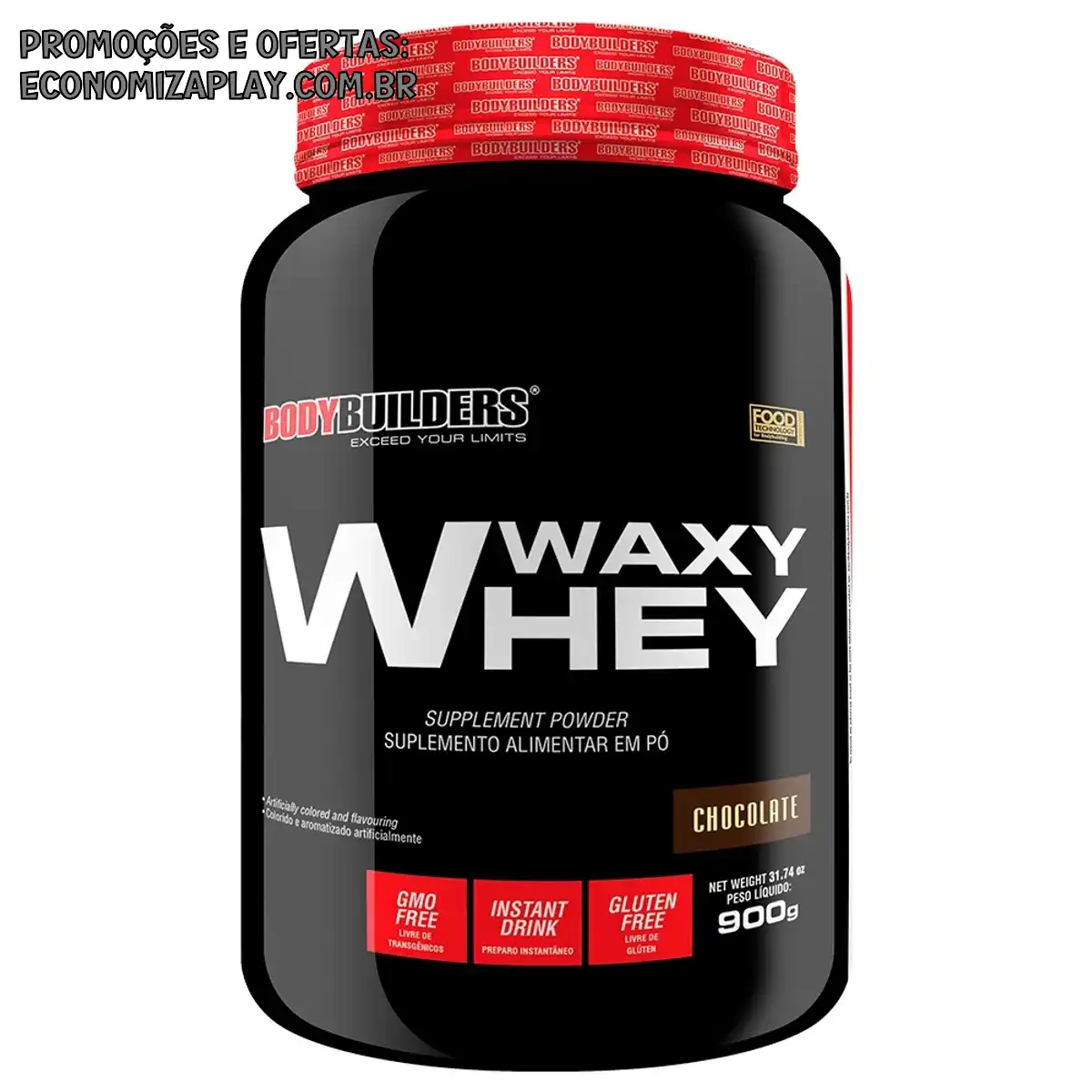 Whey Protein Waxy Whey Pote 900g Suplemento para Definição e Performance Bodybuilders