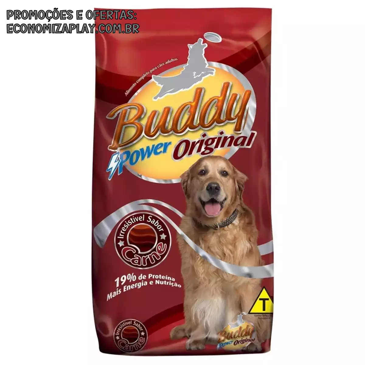 Ração Buddy Power Original para Cães Carne 15 kg Imbramil