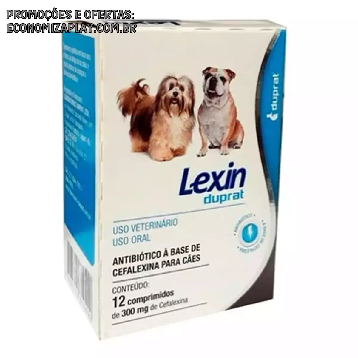 Lexin 300mg Com 12 Comprimidos cefalexina Envio Imediato