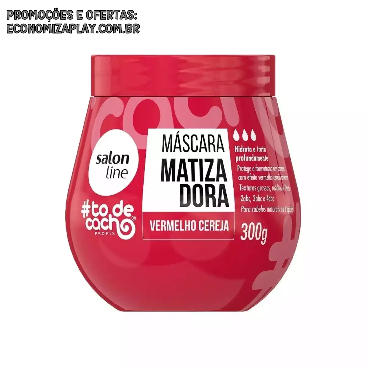 Máscara Matizadora Todecacho Vermelho Cereja 300g