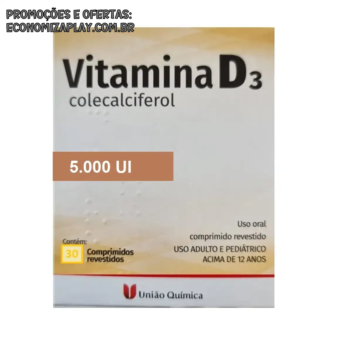 Vitamina d3 5000 ui c30 comprimidos União quimica