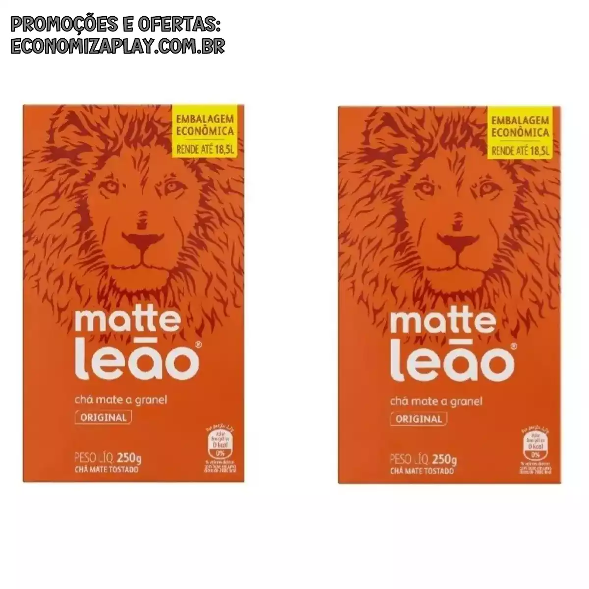 Kit Chá Matte Leão Original Granel 2 Caixa com 250g cada