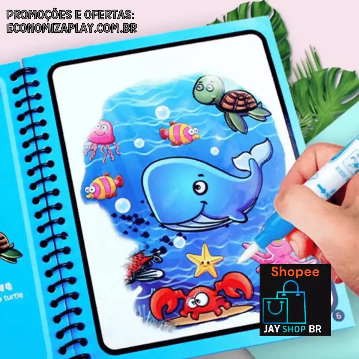 8 Estilos Livro Mágico Desenho De Água Brinquedos Montessori Reutilizáveis De Colorir Sensorial De Educação Precoce
