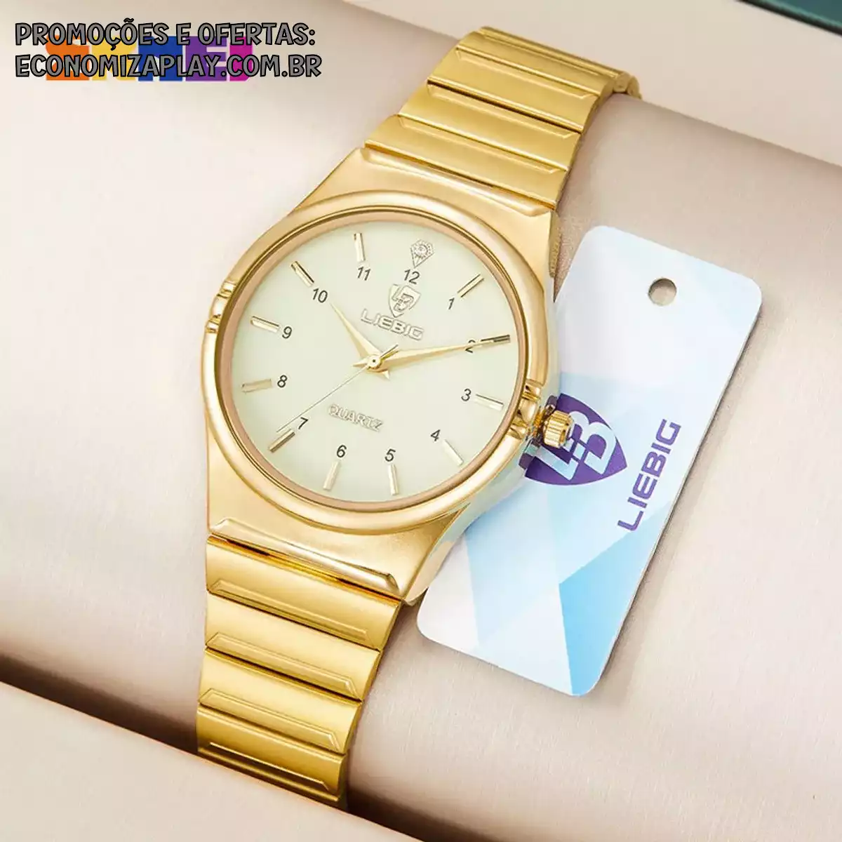 Relógio SKMEI Para Mulheres Marca original De Quartzo De Ouro Casal De Relógios À Prova Dágua Senhoras