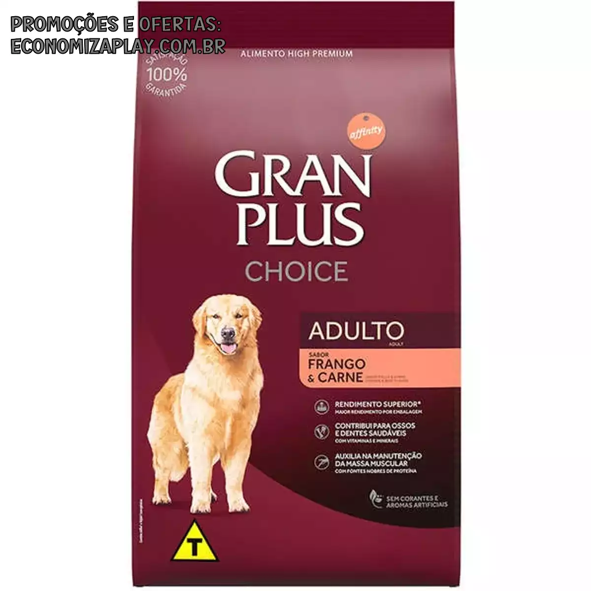 Ração GranPlus Choice Frango e Carne para Cães Adultos 101kg