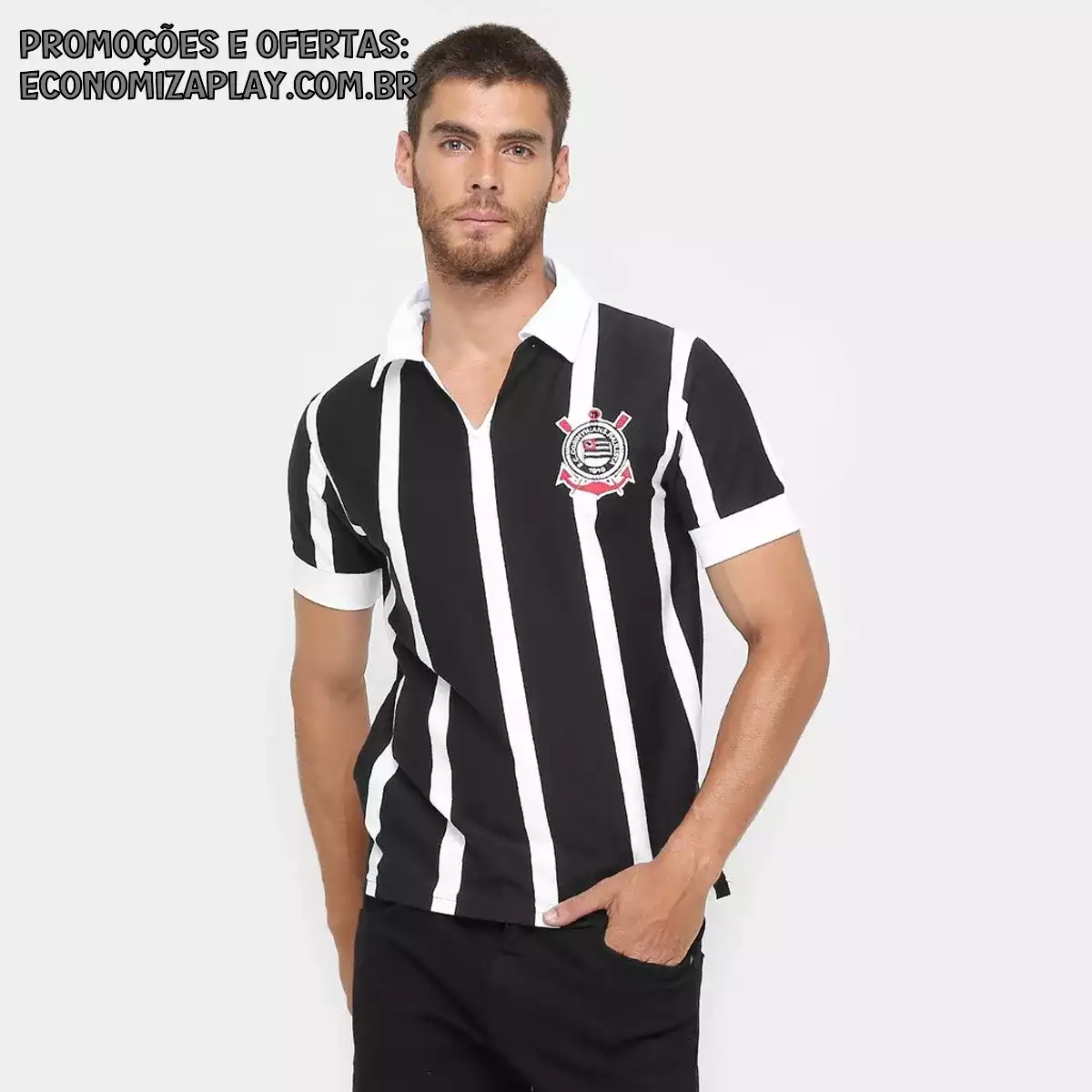 Camiseta Retrô Corinthians 1954 Masculina