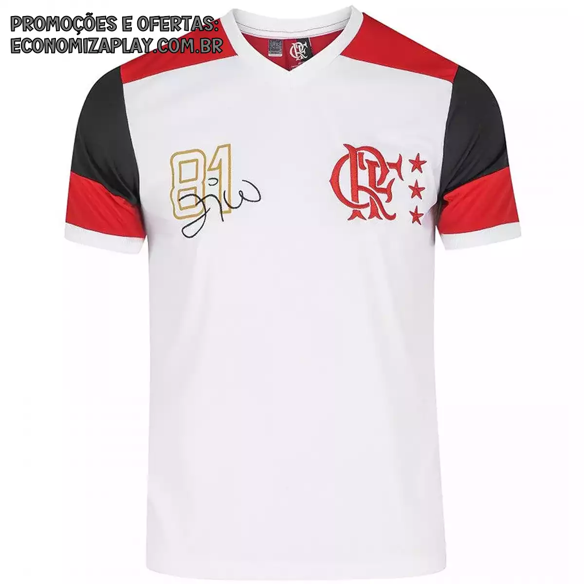 Camisa Retrô Flamengo Mundial 81 Zico DRY
