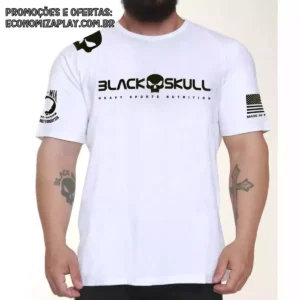 Camiseta Black Skull Dry Fit Soldado Bope Branca new