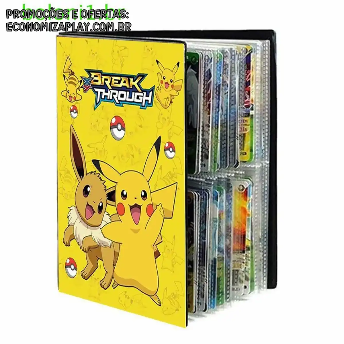 Boloni Pokemon Cartões Álbum Pokemons Brinquedos Pikachu Anime Display Binder VMAX GX EX Coleção Pasta