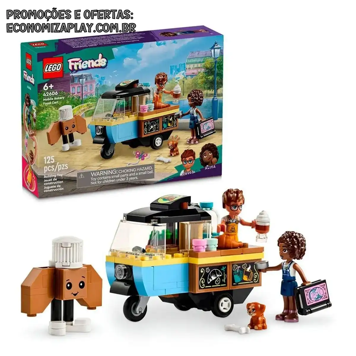 LEGO Friends Carrinho de Padaria Móvel Brinquedo 42606
