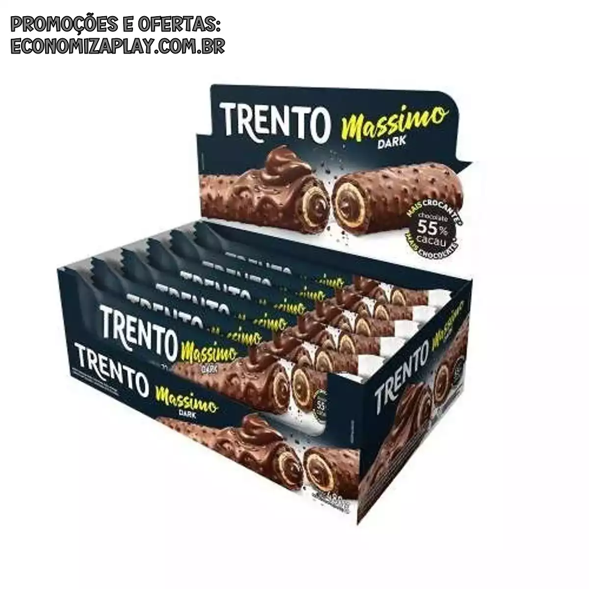 Chocolate Trento Massimo Dark Caixa 16 Unidades 30g