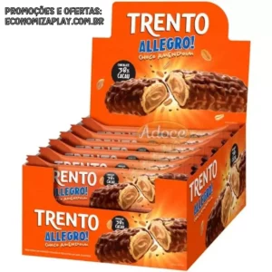 Chocolate Trento Allegro 38 Choco e Amendoim Caixa 16Un 26g
