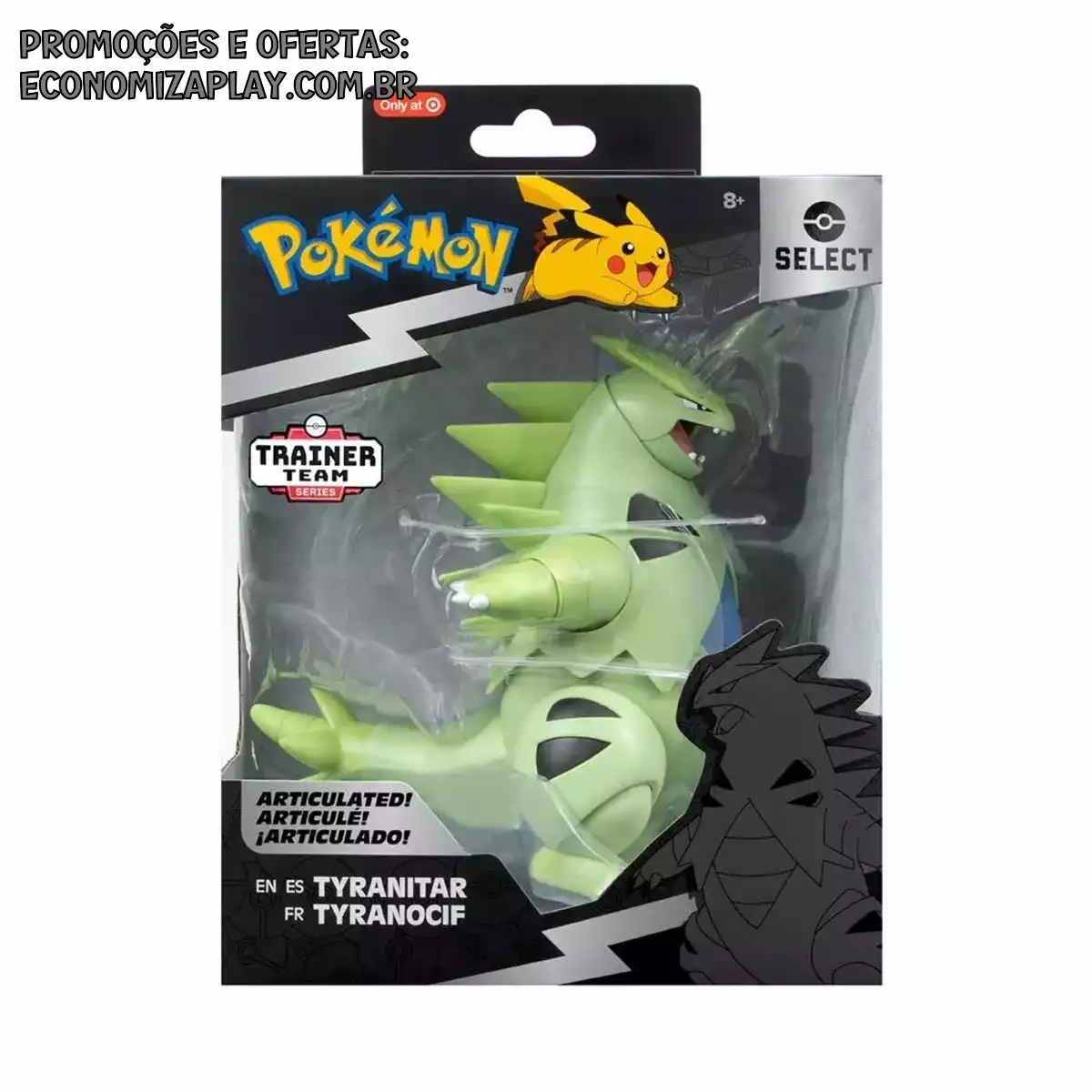 Boneco Super Articulado Tyranitar de 15cm Pokémon